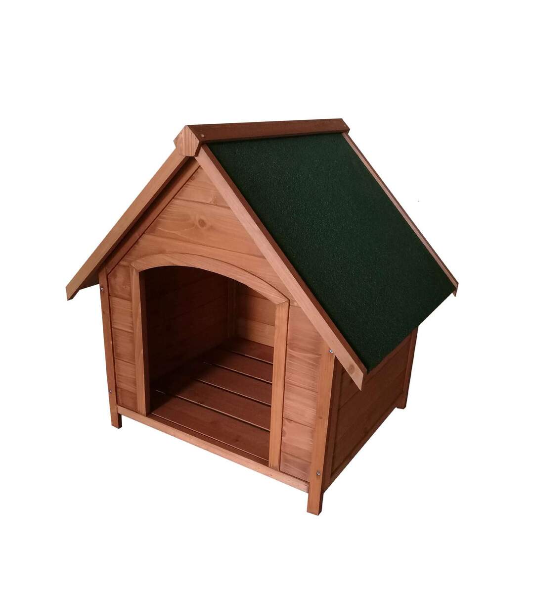 Niche pour chien Oslo avec toit amovible en bois naturel-1