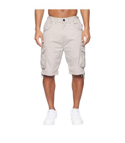 Mens jamstar cargo shorts light grey Crosshatch