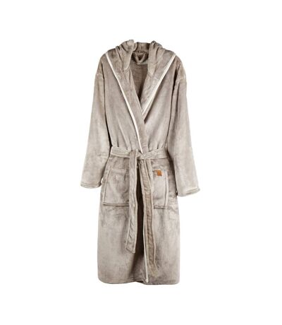 Unisex adult louis luxury plush dressing gown grey Vinga