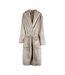Unisex adult louis luxury plush dressing gown grey Vinga-1