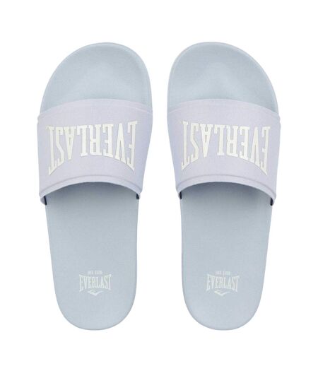 Womens/ladies Logo Sliders Baby Blue Everlast
