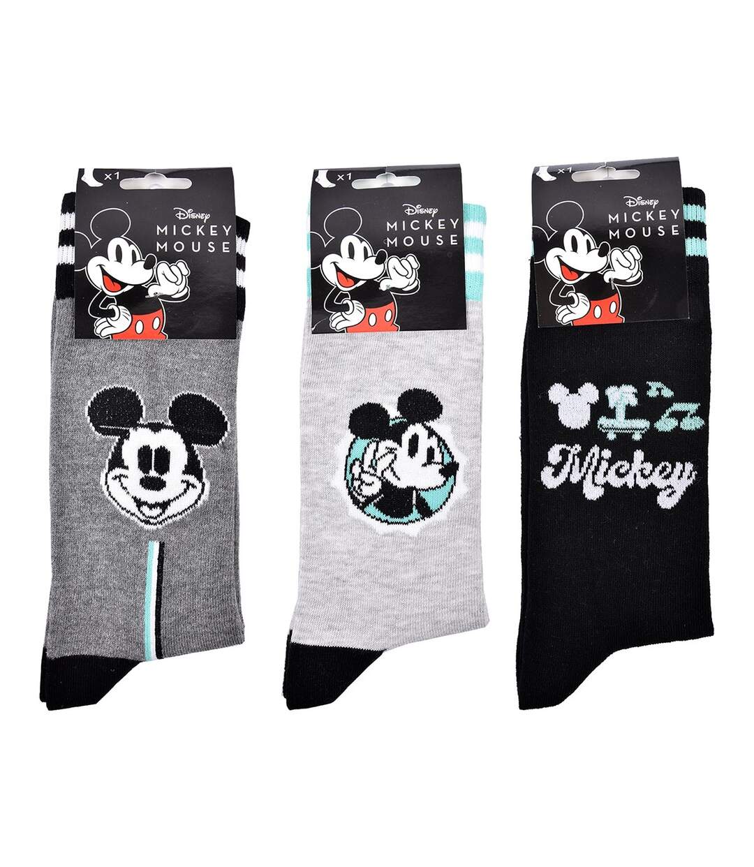 Chaussettes Pack HOMME MICKEY Pack de 3 Paires 0352