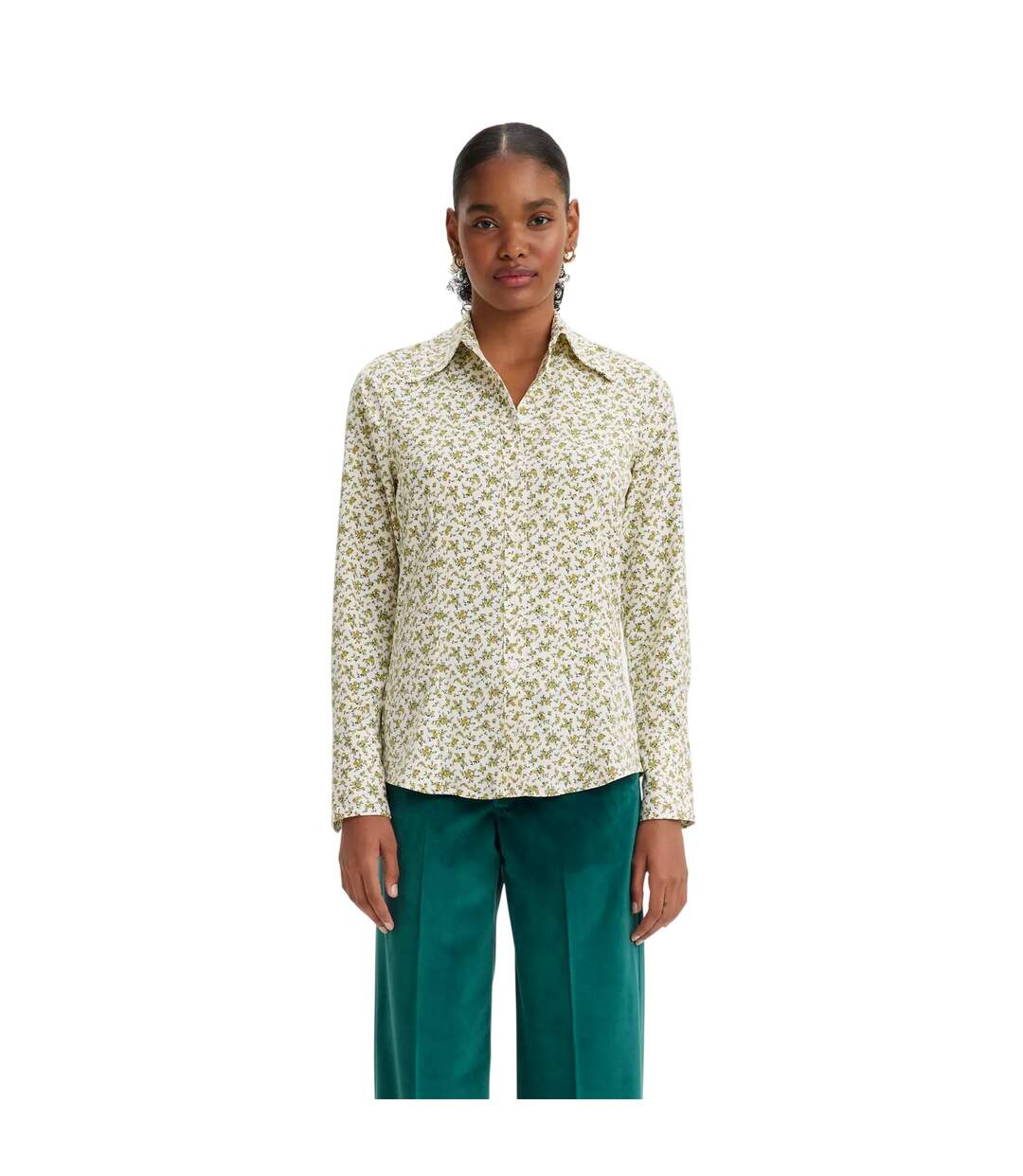 Blouse Elodie Femme Vert Kaki Foncé Levis-1