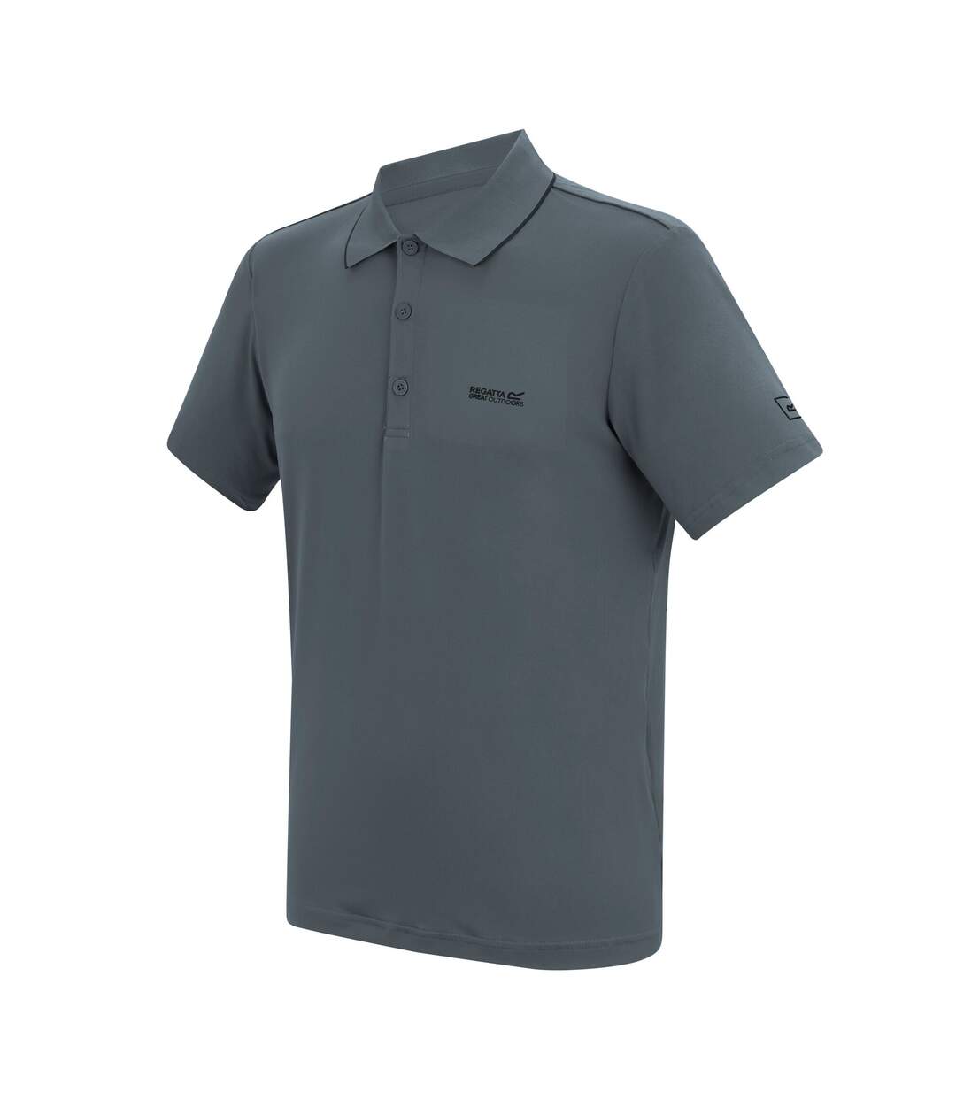 Polo Maverik Homme Gris Foncé Regatta-4