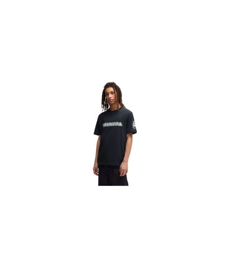 Mens Tsunoda Crew Neck Regular T-shirt Black Hugo