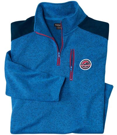 Men's Blue Fleece Sweatshirt