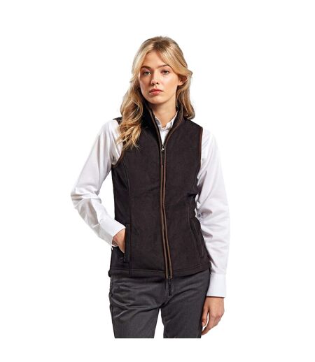 Veste sans manches artisan femme noir / marron Premier