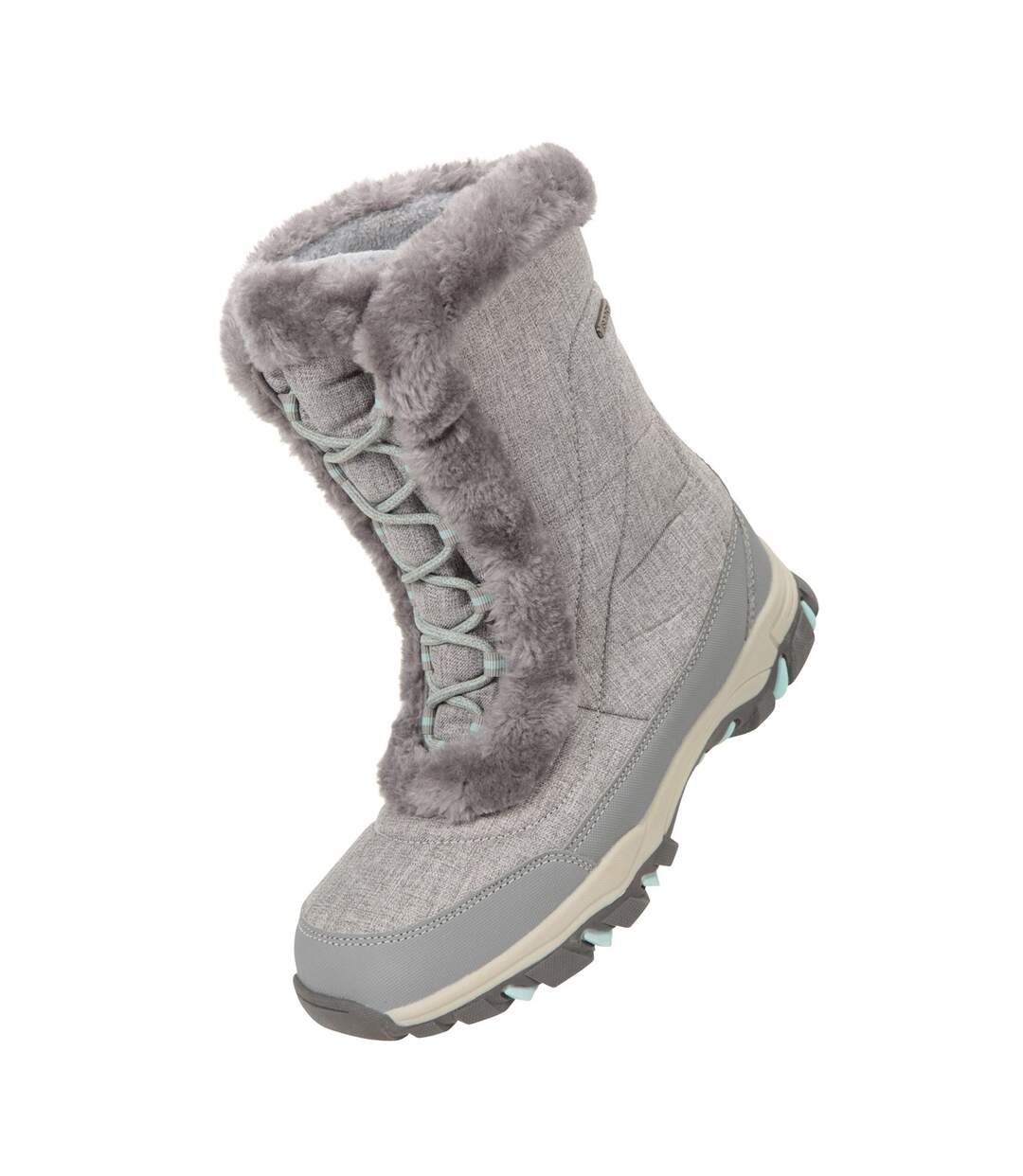 Womens/ladies ohio snow boots silver Mountain Warehouse-1