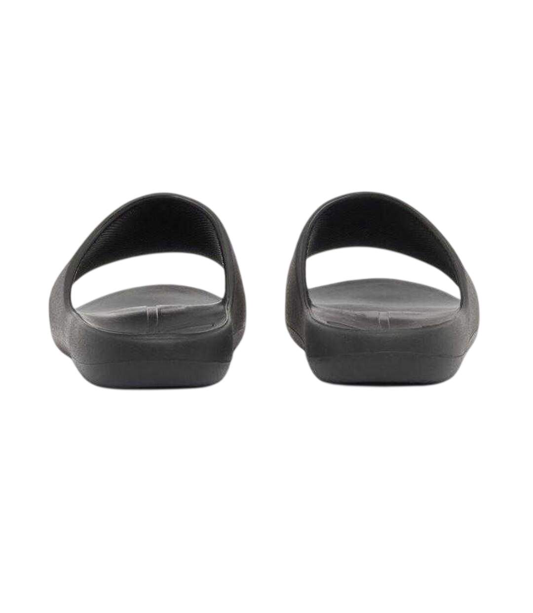 Mens Logo Flat Sliders Black Armani Exchange-2