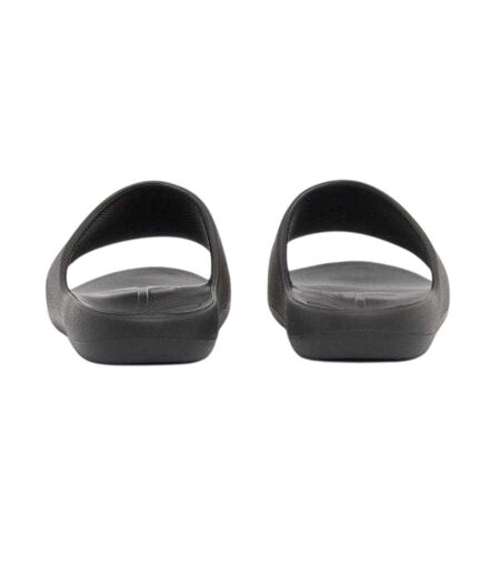 Mens Logo Flat Sliders Black Armani Exchange