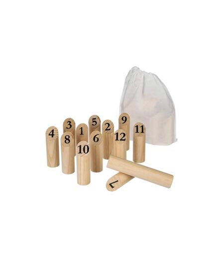 Jeu de Quilles en Bois Nordique 21cm Naturel