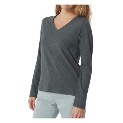 T-shirt Manches Longues Gris Femme TBS Arctique - L