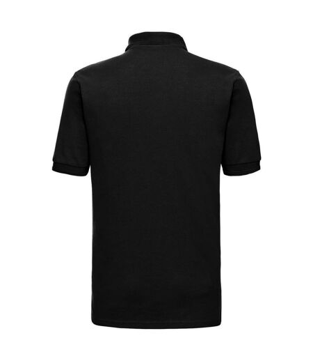 Russell Mens Piqué Hardwearing Polo Shirt (Black) - UTRW9371