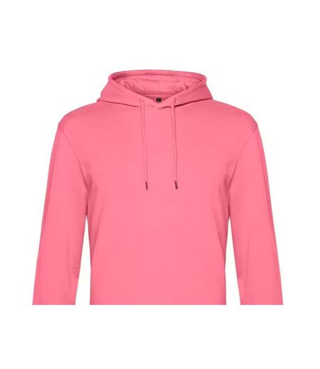 Sweat À Capuche Motif/style Uni Homme Rose B&C