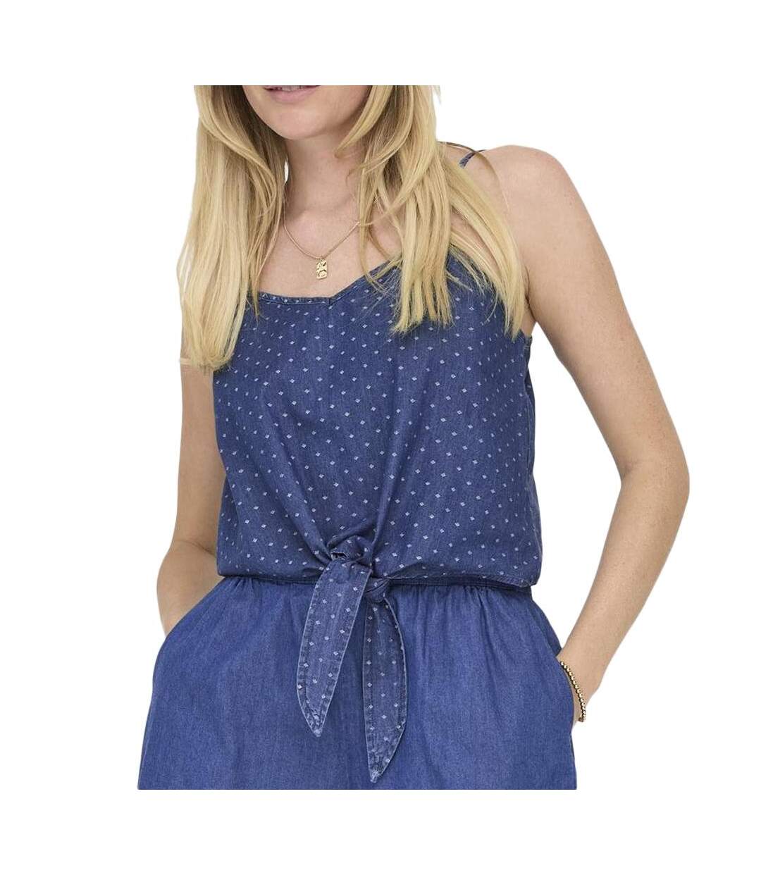 Débardeur bleu foncé femme only nova azure - l-1