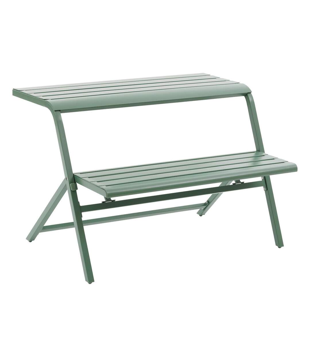 Ensemble de balcon en acier 2 places DRILIA - Vert olive-1