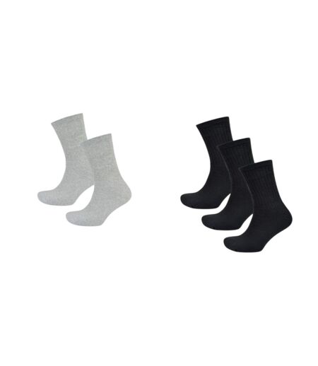 Lot De 10  Chaussettes Sport Homme Gris Noir Blanc Tom Franks