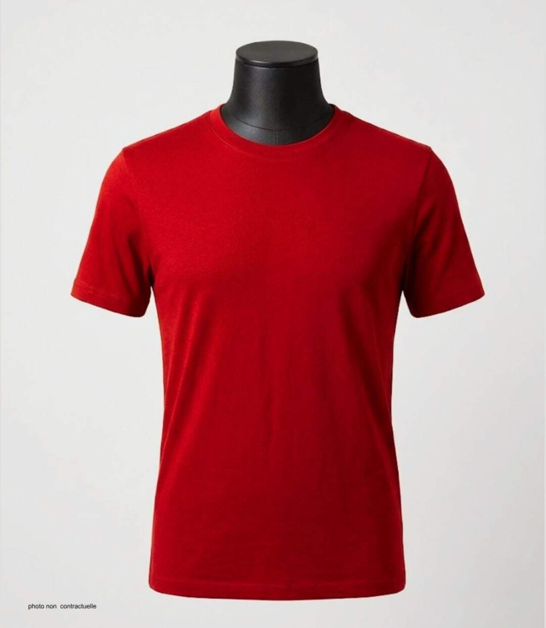 Tee-shirt uni ras du cou 510110U002 CHALLENGER – Coton peigné premium 160g-3