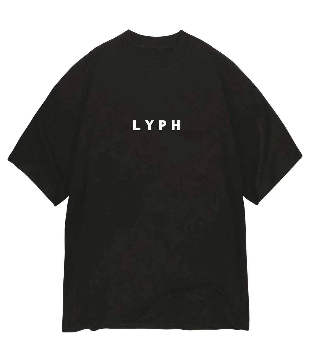 Unisex Adult Empty T-shirt Black LY-1