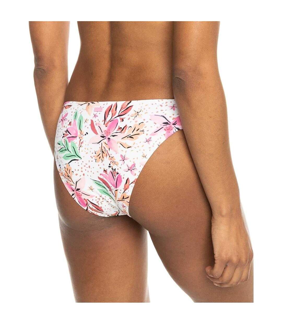 Bas De Maillot De Bain Plage Motif/style Rayé Femme Blanc Rose Roxy-3