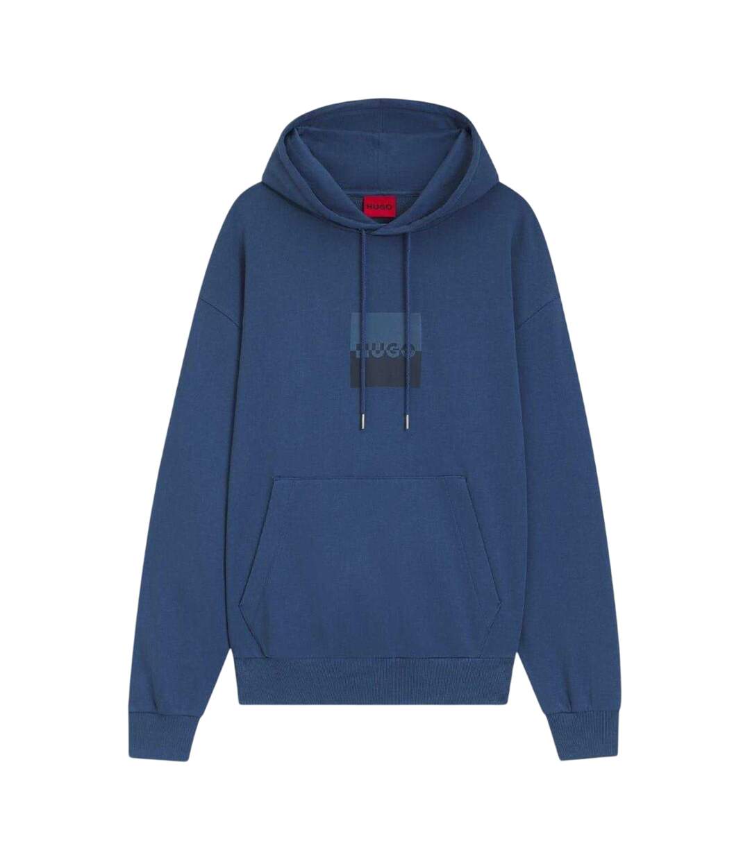 Mens Hooded Regular Drop Sleeve Hoodie Medium Blue Hugo-3
