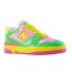 Womens/ladies 550 Neon Leather Trainers Green Pink Yellow New Balance-4