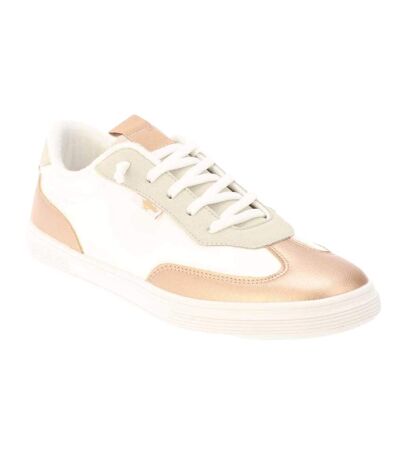 Baskets Zap Femme Blanc Jaune Or Rocket Dog