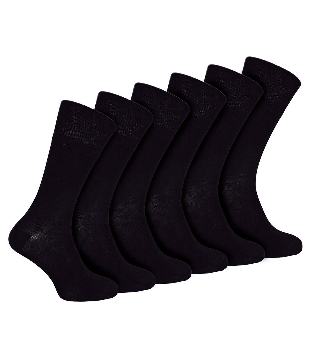 IOMI - 6 Pack Mens Diabetic Bamboo Socks | Extra Wide Seamless Loose Non Elastic Socks-1