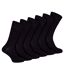 IOMI - 6 Pack Mens Diabetic Bamboo Socks | Extra Wide Seamless Loose Non Elastic Socks