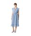 Robe Mi-longue Motif/style À Pois Femme Bleu Lollys Laundry-3