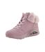 Baskets Montantes Motif/style Bord Duveteux Uno Femme Rose Skechers-3
