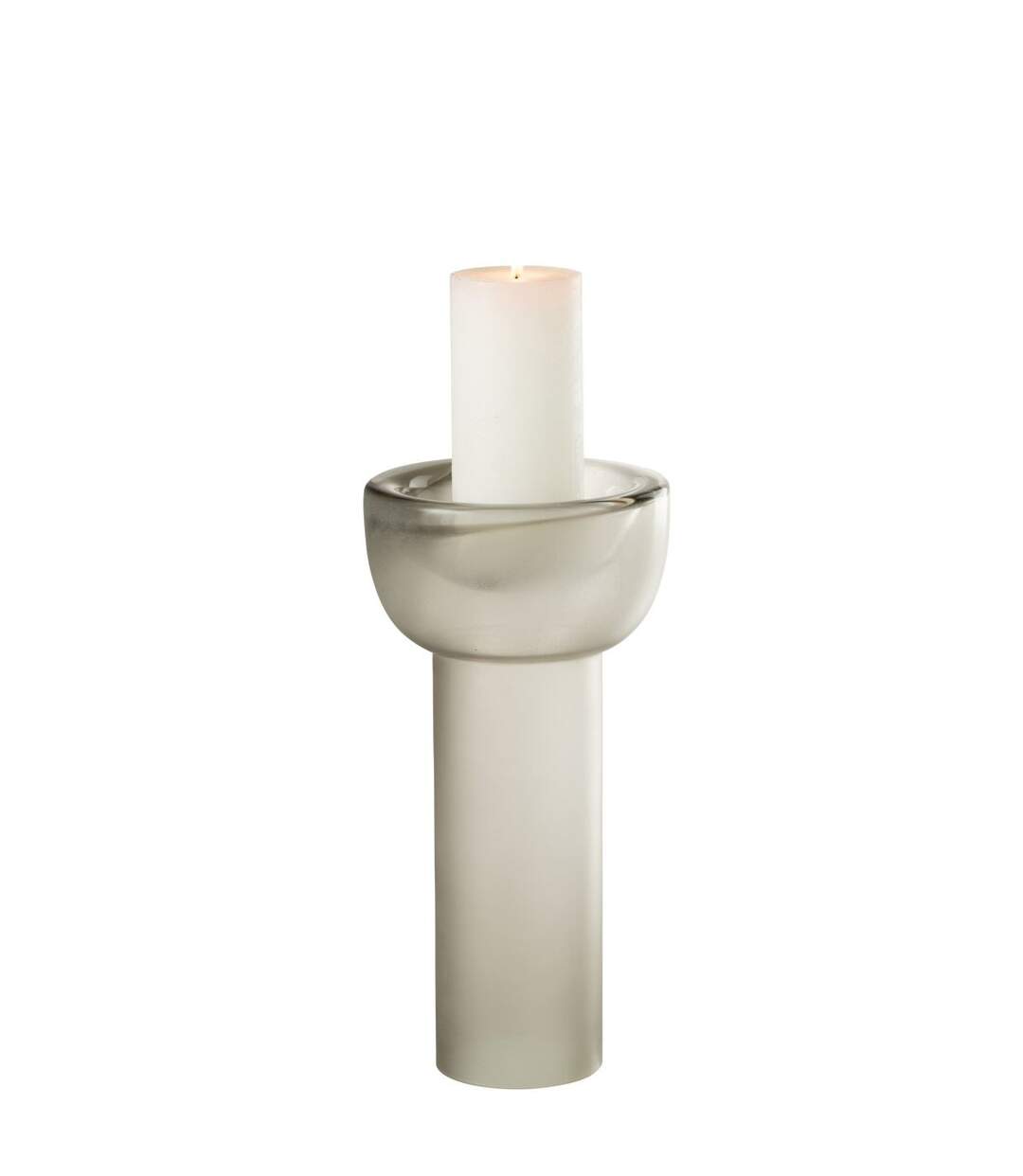 Vase Chandelier en Verre Yoko 32cm Grège-2