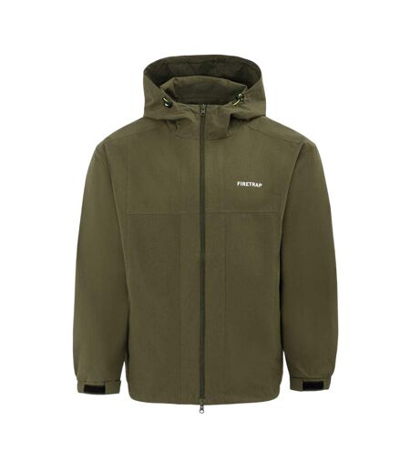 Mens Lightweight Hooded Jacket Army Green Firetrap
