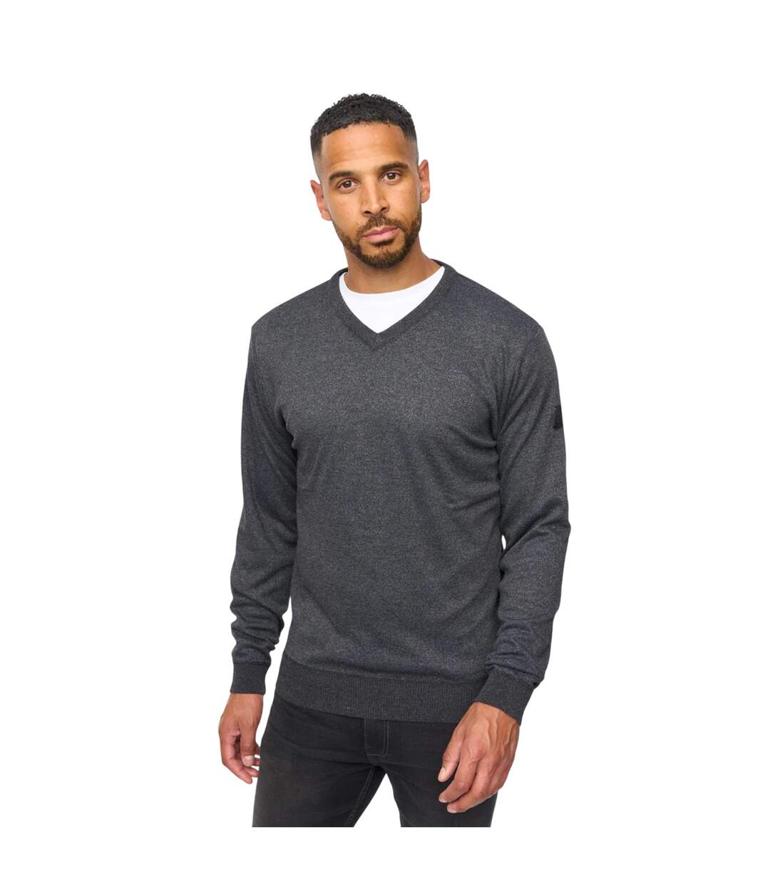 Pull Tinworth Homme Noir Chiné Bewley & Ritch-2