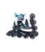 Patins À Roulettes Alignées Enfant 30-32 Fr Blanc Noir Bleu Tempish-4
