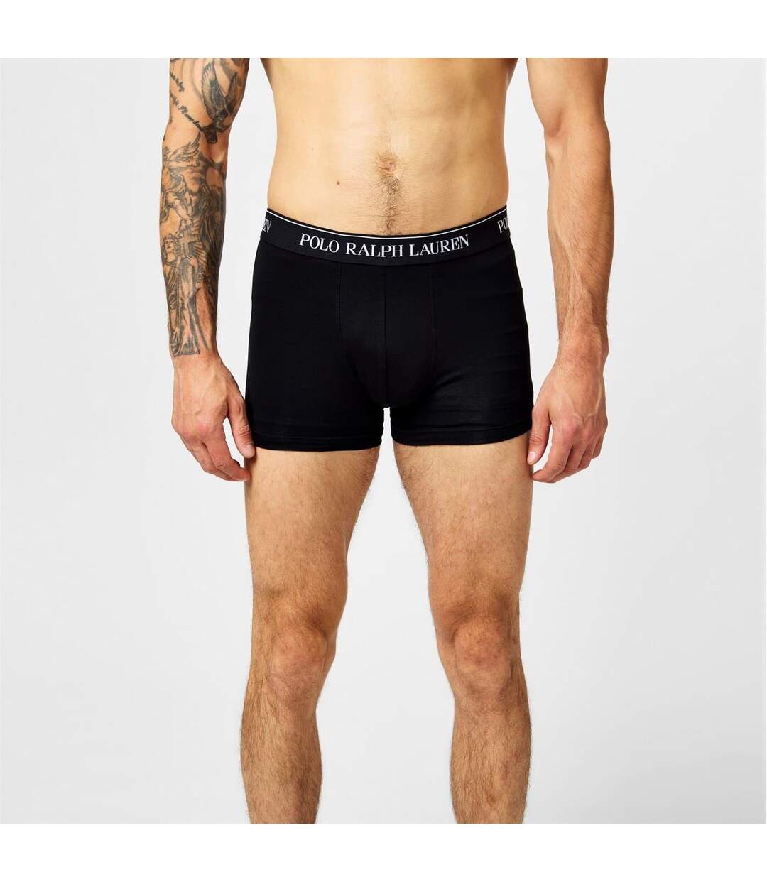 Pack Of 3  Mens Boxer Shorts  Black White Grey Ralph Lauren-2