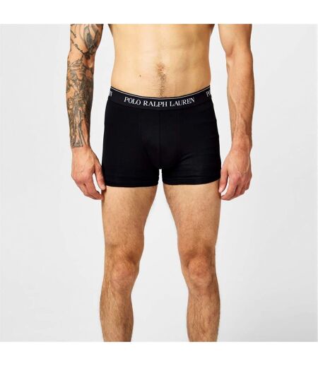 Pack Of 3  Mens Boxer Shorts  Black White Grey Ralph Lauren