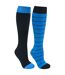 Trespass Mens Toppy Ski Tube Socks (2 Pairs) (Black/Ultramarine) - UTTP875
