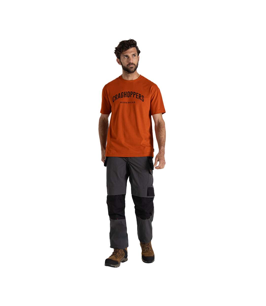 Mens Batley Work T-shirt Potters Clay Craghoppers-1