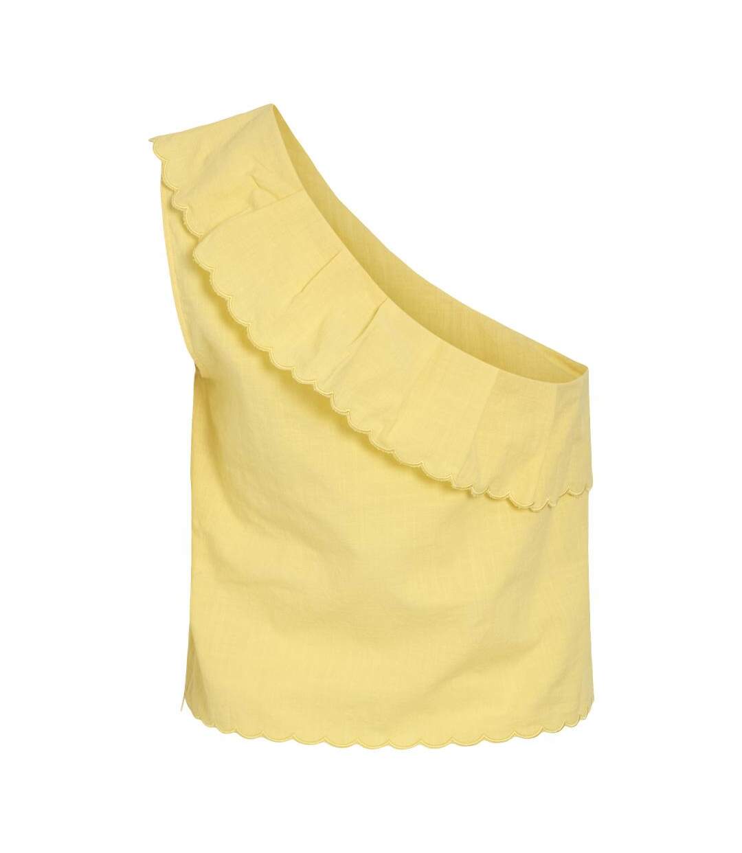 Débardeur jaune femme vila fernanda-2