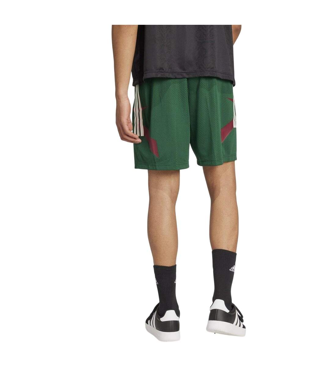 Mens House Of Tiro Nations Training Shorts Green Burgundy White Adidas-2