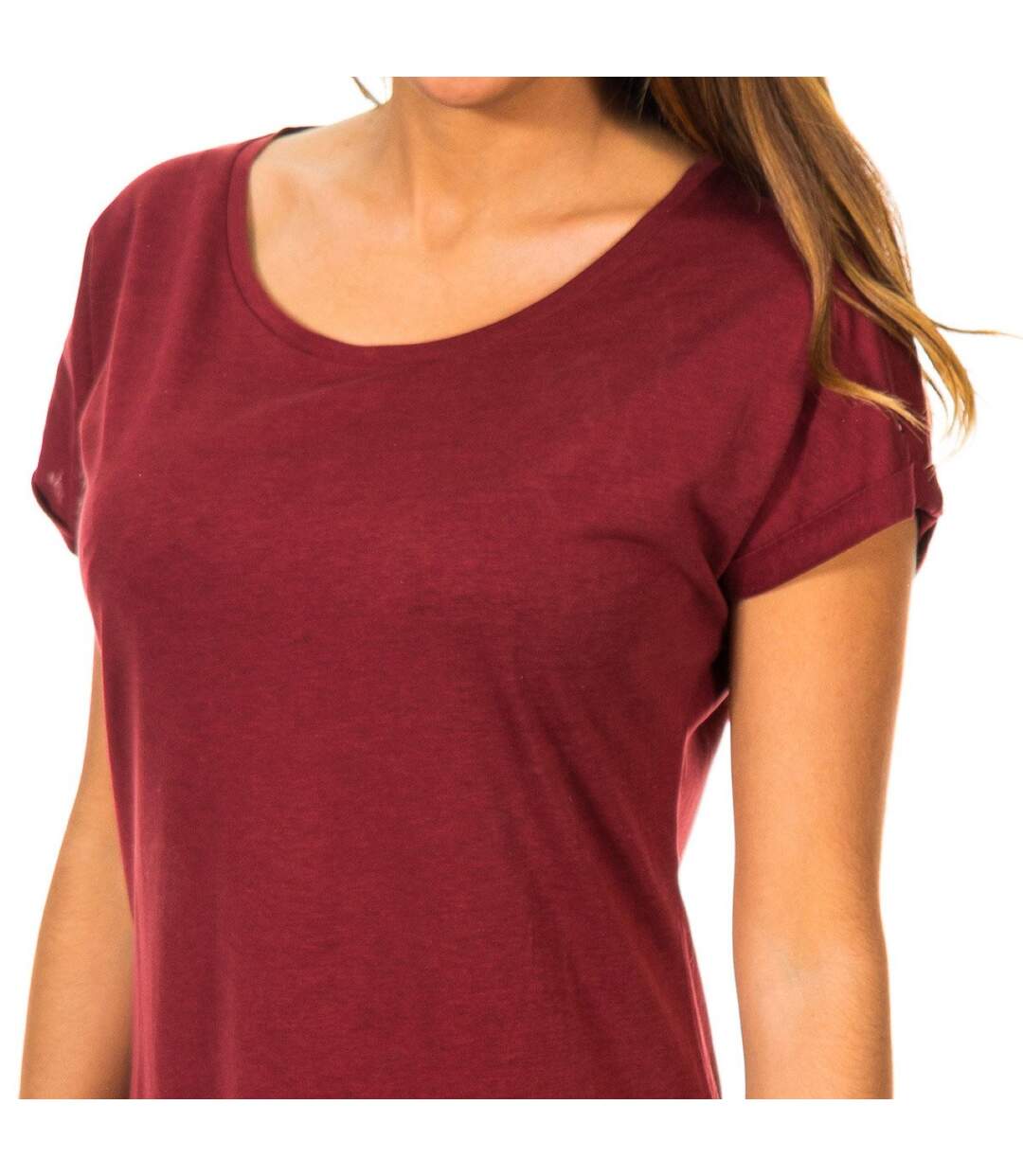 Short sleeve round neck T-shirt 1487904330 women-2