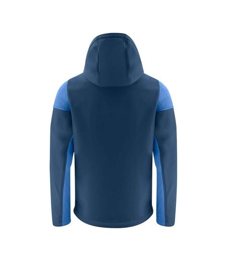 Mens Prime Soft Shell Jacket Navy Cobalt Blue Printer