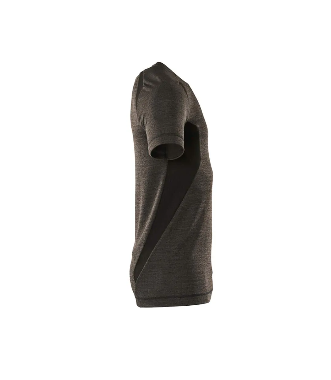 Unisex Adult Crossover Short-sleeved Base Layer Top Dark Anthracite Black Mascot-4
