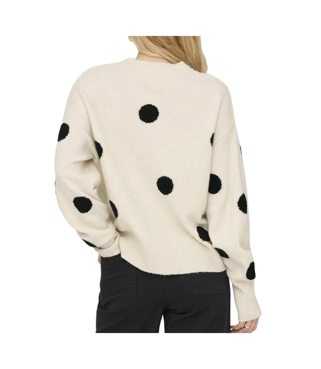 Pull blanc/noir femme jdy monica-2