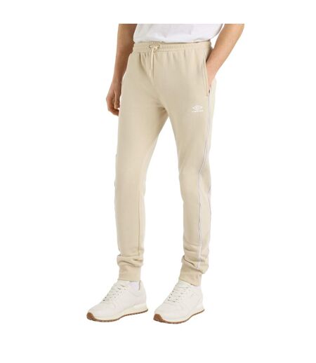 Mens Panelled Jogging Bottoms Pelican Brilliant White Umbro