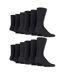12 Pairs Mens Gentle Grip Loose Top Socks | Extra Wide Non Elastic Socks-1