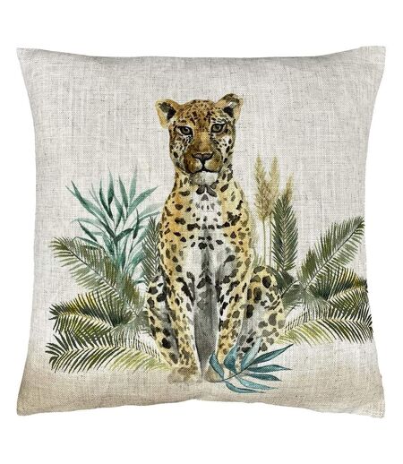 Evans Lichfield Kenya Giraffe Throw Pillow Cover (Off White/Light Brown/Green) (One Size)