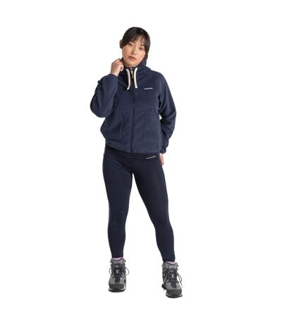 Womens/ladies Grainne Full Zip Fleece Jacket Blue Navy Craghoppers