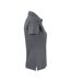 Womens/ladies Surf Polo Shirt Steel Grey Printer-3